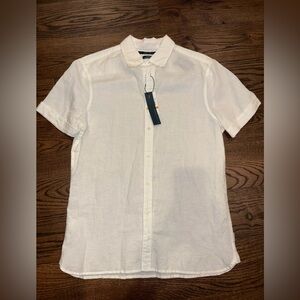 NWT Perry Ellis Linen Shirt